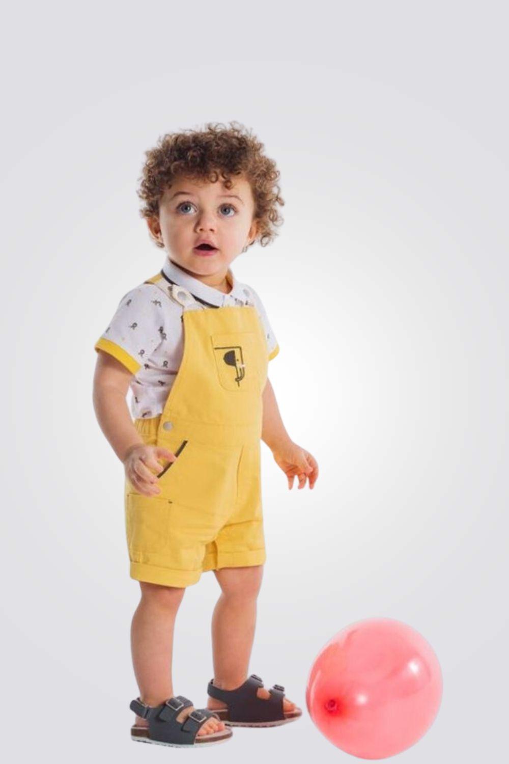 OBAIBI - אוברול בצבע צהוב לתינוקות - MASHBIR//365