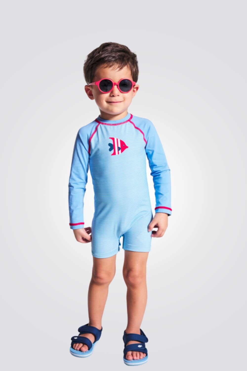 OBAIBI - אוברול בגד ים לתינוקות בצבע כחול - MASHBIR//365