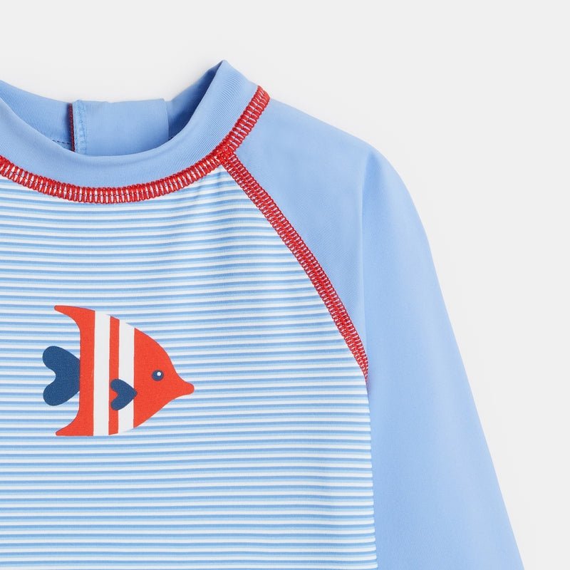 OBAIBI - אוברול בגד ים לתינוקות בצבע כחול - MASHBIR//365