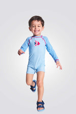 OBAIBI - אוברול בגד ים לתינוקות בצבע כחול - MASHBIR//365