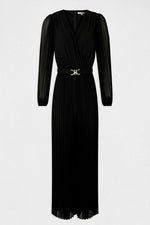 MORGAN - אוברול COMBIPANTALON ML JAMBE PLISE בצבע שחור - MASHBIR//365