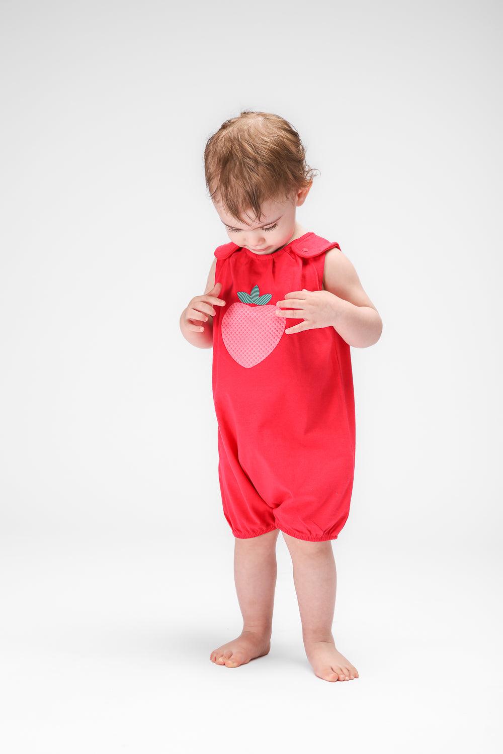 OBAIBI - אוברול פיג'מה בצבע ורוד לתינוקות - MASHBIR//365