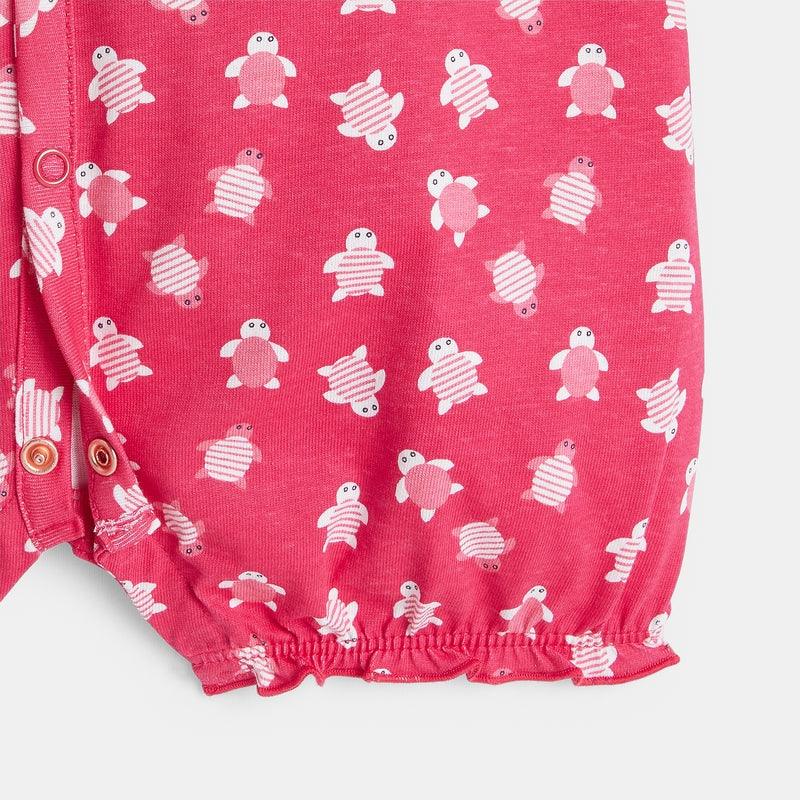 OBAIBI - אוברול פיג'מה בצבע ורוד לתינוקות - MASHBIR//365