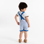 OBAIBI - אוברול פסים בצבע כחול לילדים - MASHBIR//365