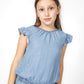 OKAIDI - אוברול ג'ינס לילדות בצבע כחול - MASHBIR//365 - 3