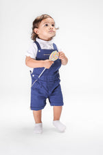 OBAIBI - אוברול משולב חולצת פולו לתינוקות בצבע נייבי - MASHBIR//365