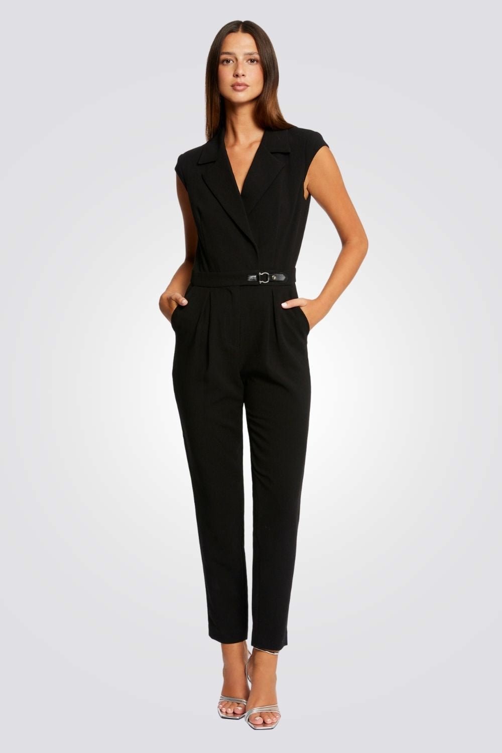 MORGAN - אוברול נשים בצבע שחור - MASHBIR//365