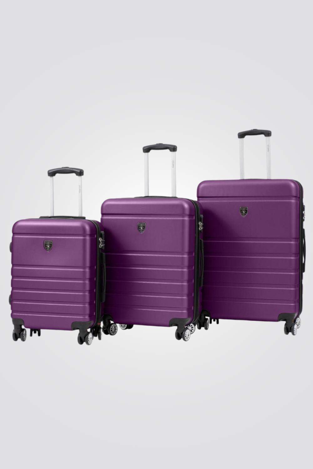 מזוודה קשיחה בינונית 24" דגם 1807 בצבע סגול - MASHBIR//365