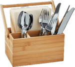 מעמד סכו''ם עץ במבוק - MASHBIR//365