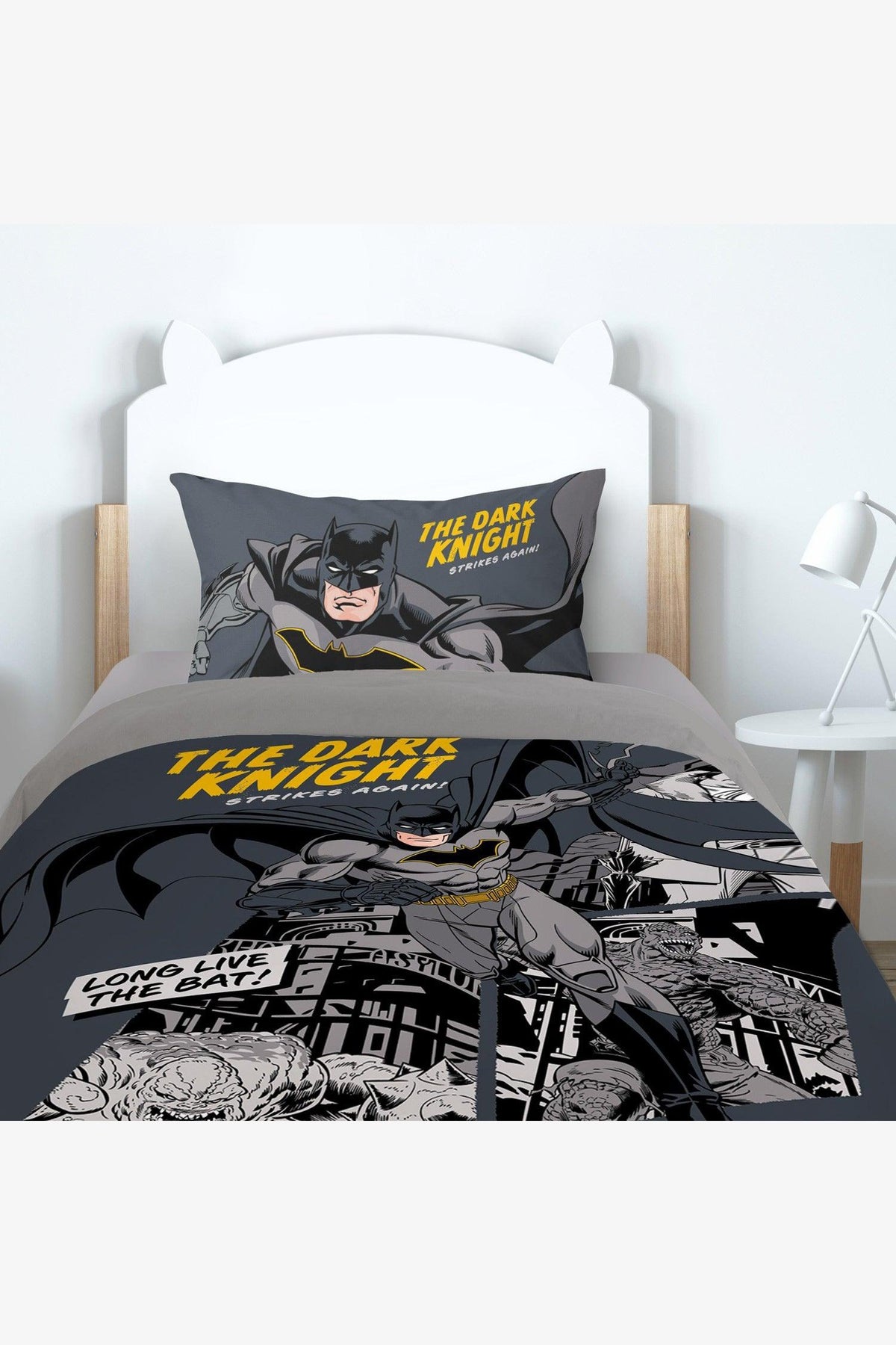 סט מצעים 90/200 יחיד כותנה דגם באטמן - MASHBIR//365