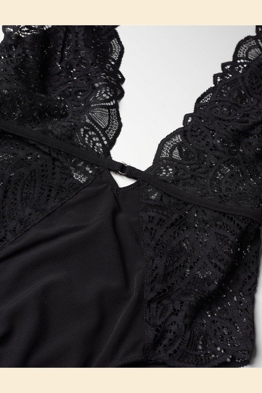 ETAM - בגד גוף תחרה ENIGME שחור - MASHBIR//365