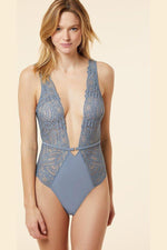 ETAM - בגד גוף תחרה ENIGME תכלת - MASHBIR//365