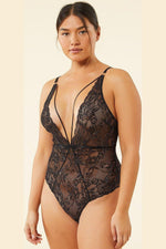 ETAM - בגד גוף תחרה ENVOUTANTE שחור - MASHBIR//365