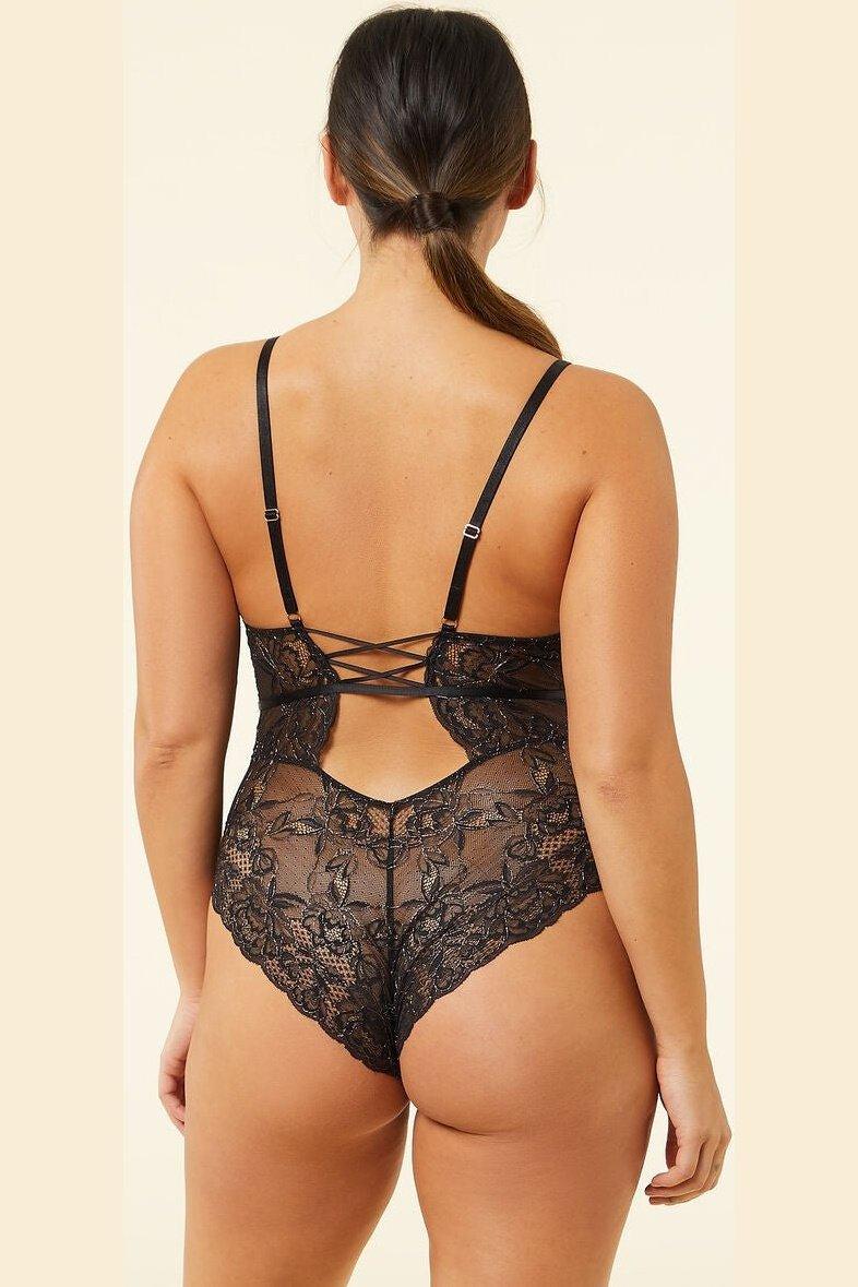 ETAM - בגד גוף תחרה ENVOUTANTE שחור - MASHBIR//365