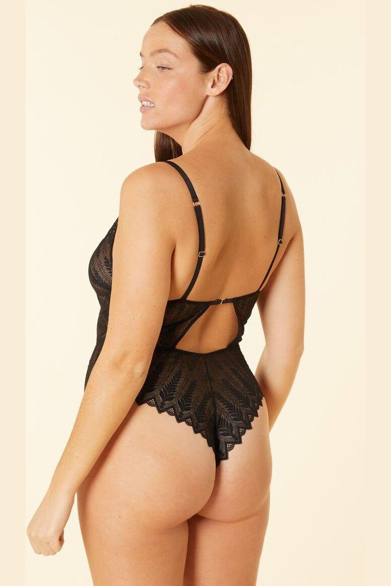 ETAM - בגד גוף תחרה FABULEUSE שחור - MASHBIR//365