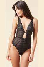 ETAM - בגד גוף תחרה FABULEUSE שחור - MASHBIR//365