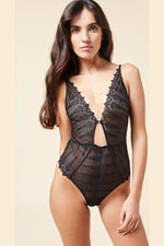 ETAM - בגד גוף תחרה FABULEUSE שחור - MASHBIR//365