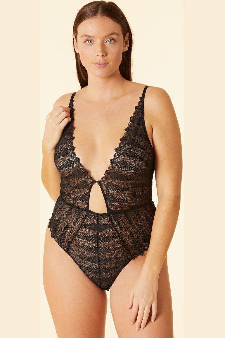 ETAM - בגד גוף תחרה FABULEUSE שחור - MASHBIR//365