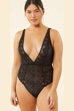 ETAM - בגד גוף תחרה PARADIS שחור - MASHBIR//365