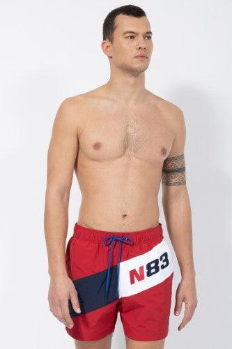 NAUTICA - בגד ים אדום לוגו - MASHBIR//365