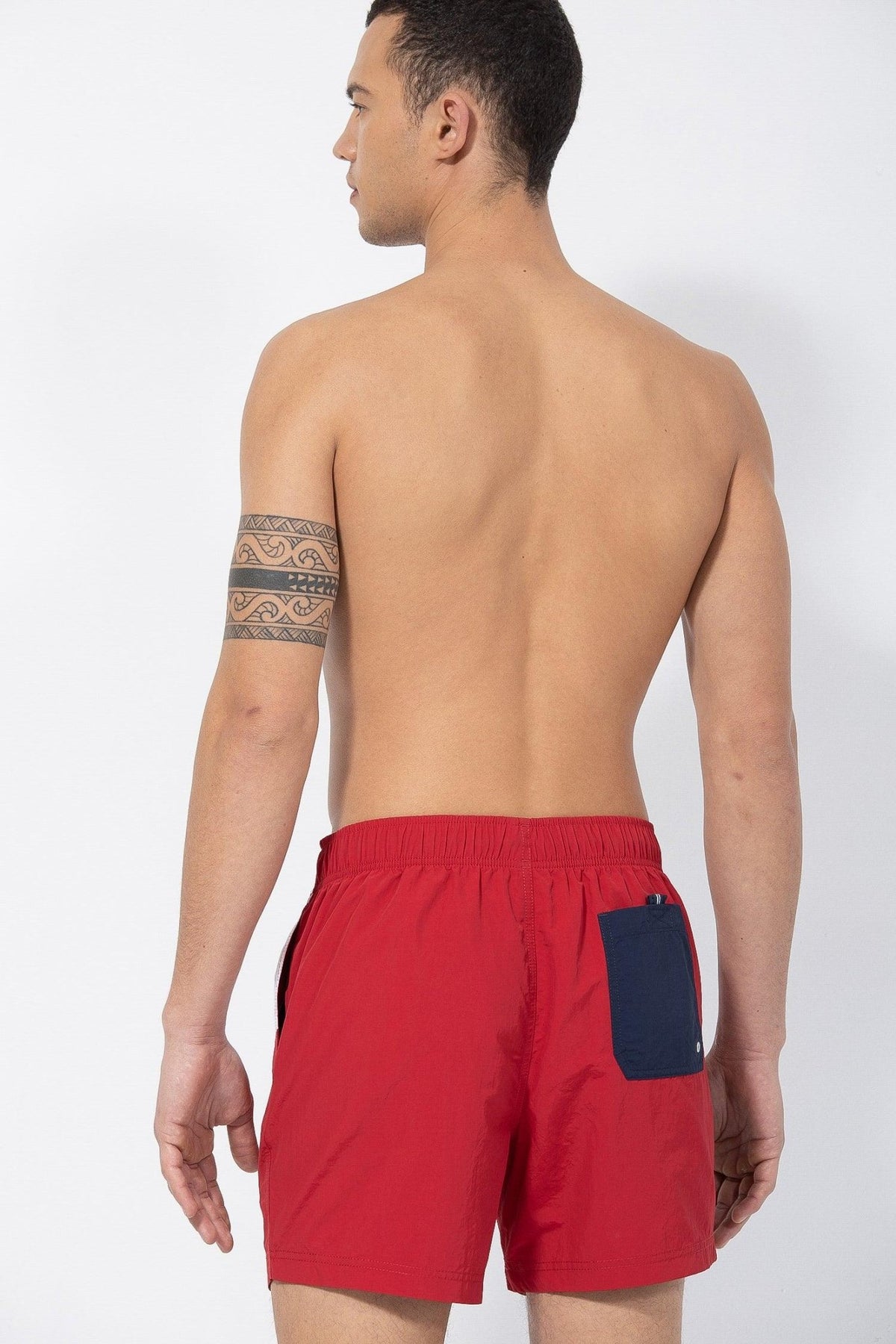 NAUTICA - בגד ים אדום לוגו - MASHBIR//365