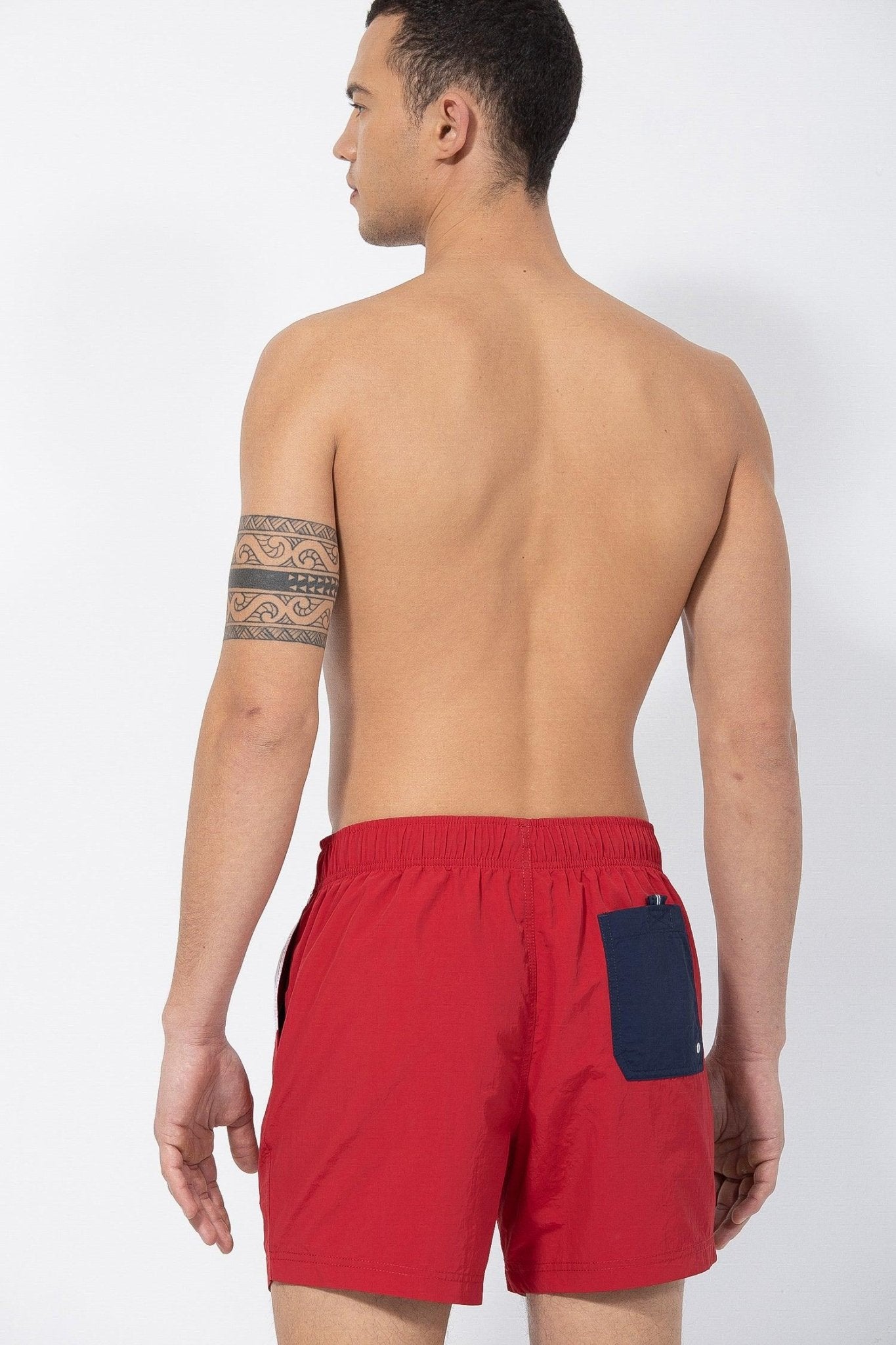 NAUTICA - בגד ים אדום לוגו - MASHBIR//365