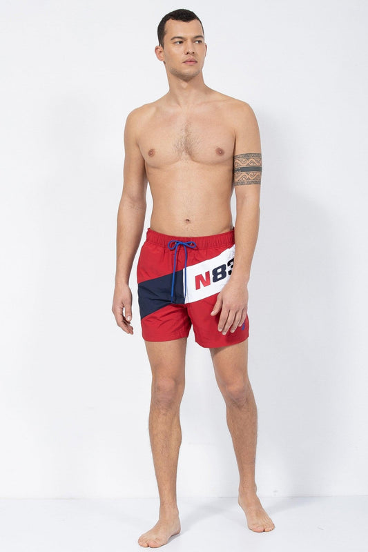 NAUTICA - בגד ים אדום לוגו - MASHBIR//365