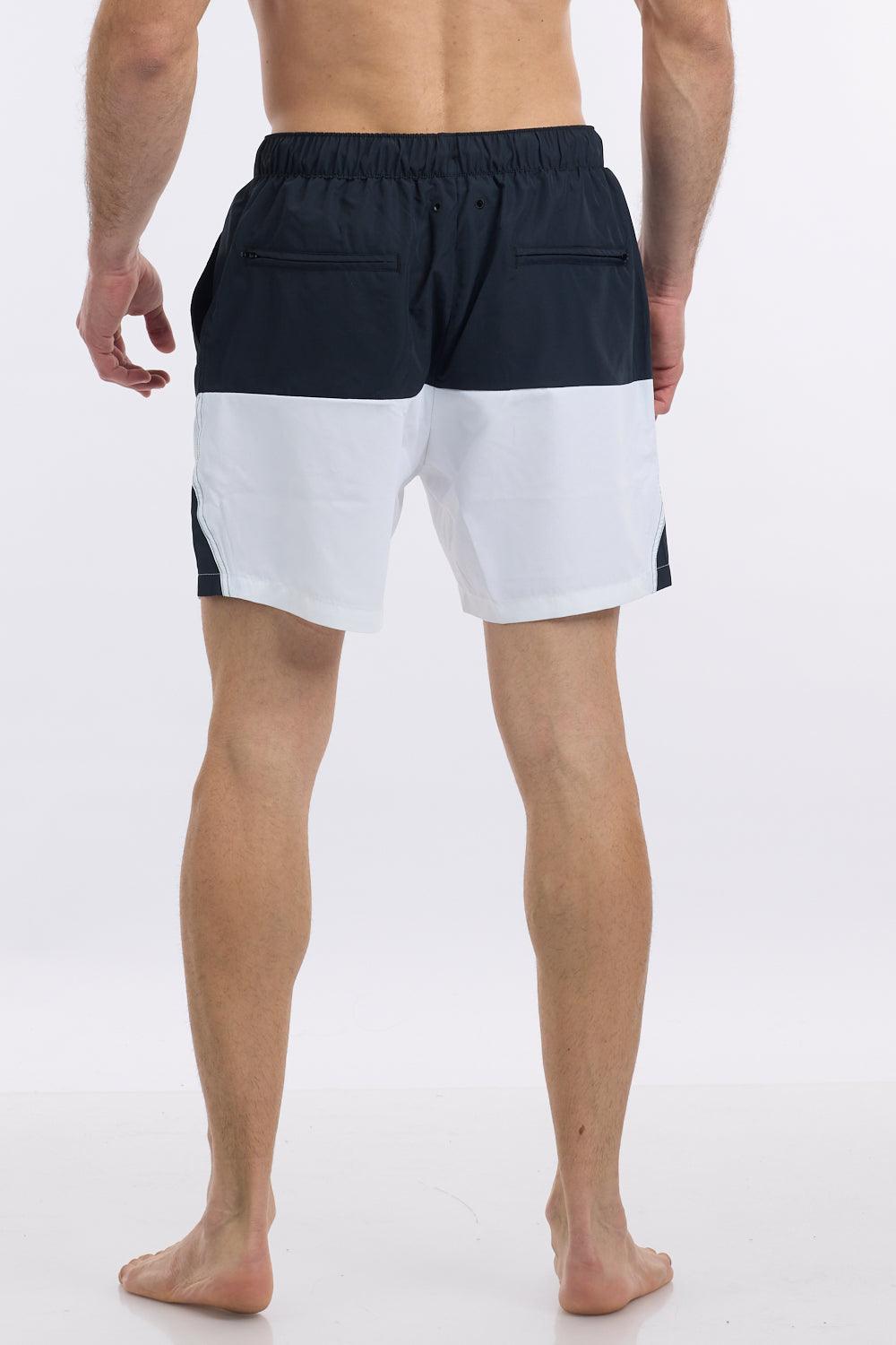 NAUTICA - בגד ים לגבר בצבע שחור ולבן - MASHBIR//365