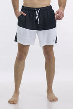 NAUTICA - בגד ים לגבר בצבע שחור ולבן - MASHBIR//365