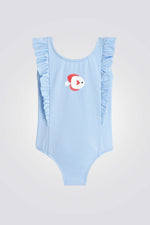 OBAIBI - בגד ים לתינוקות הדפס משבצות בצבע תכלת - MASHBIR//365