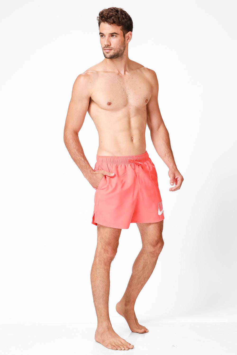 NIKE - בגד ים NIKE LOGO SOLID בצבע אדום - MASHBIR//365