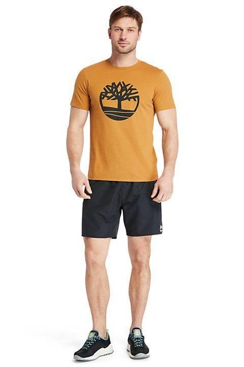 TIMBERLAND - בגד ים שחור לוגו כיסים - MASHBIR//365