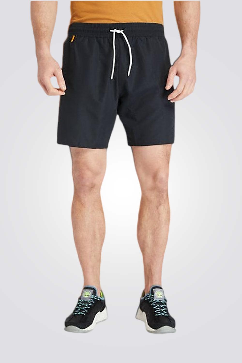 TIMBERLAND - בגד ים שחור לוגו כיסים - MASHBIR//365