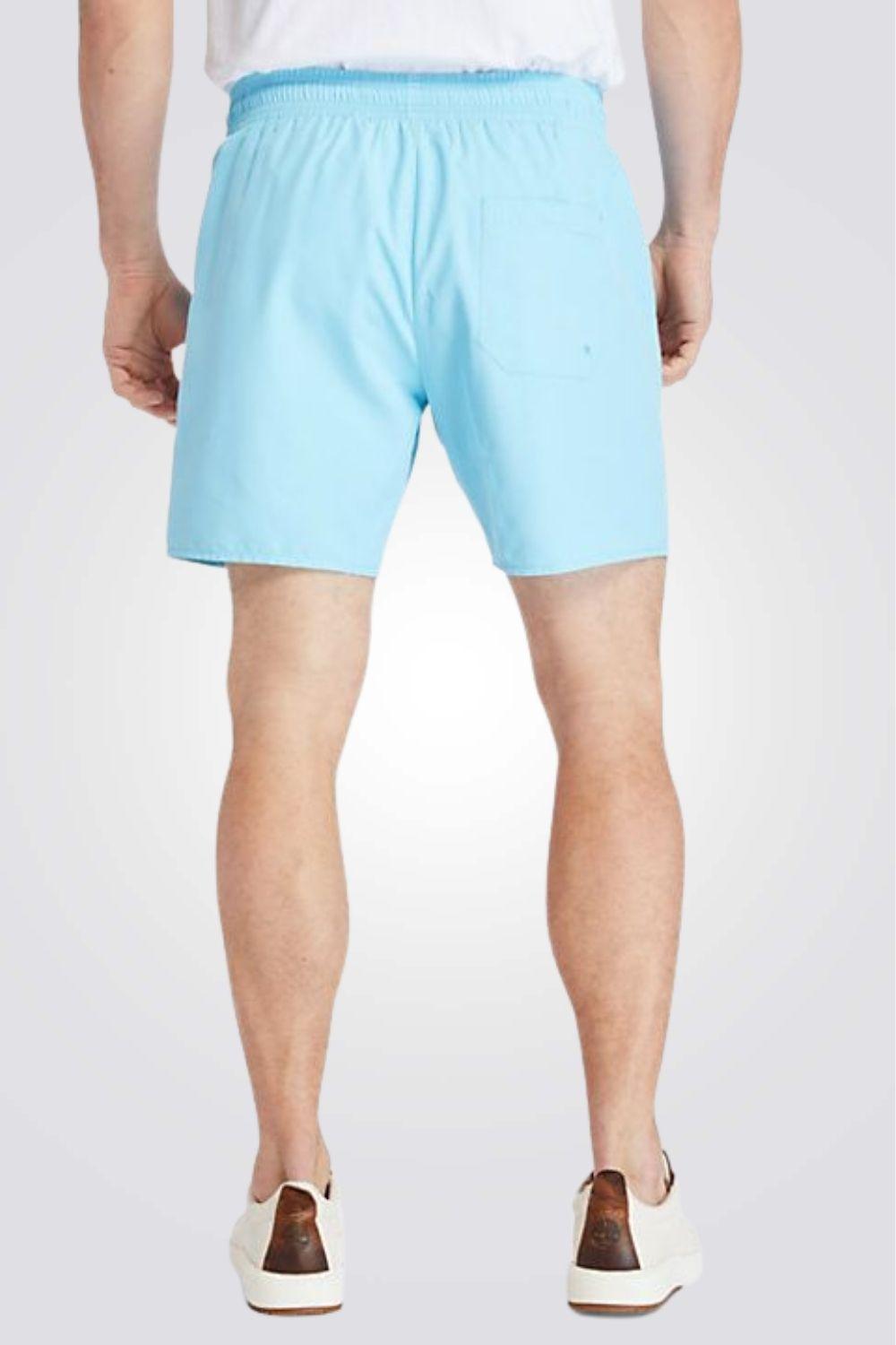 TIMBERLAND - בגד ים תכלת לוגו כיסים - MASHBIR//365