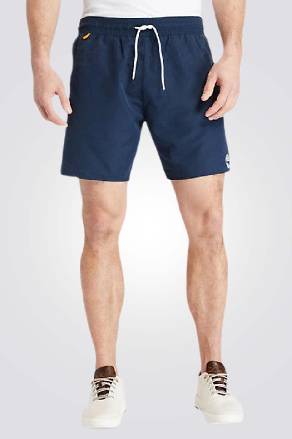 TIMBERLAND - בגד ים כחול לוגו כיסים - MASHBIR//365