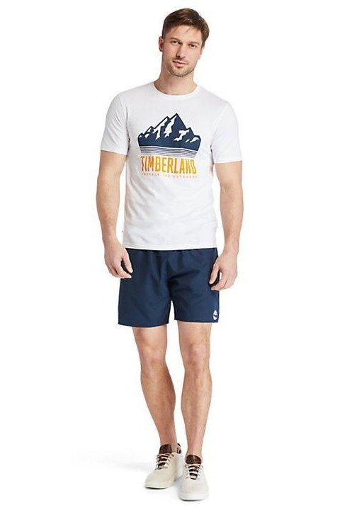 TIMBERLAND - בגד ים כחול לוגו כיסים - MASHBIR//365