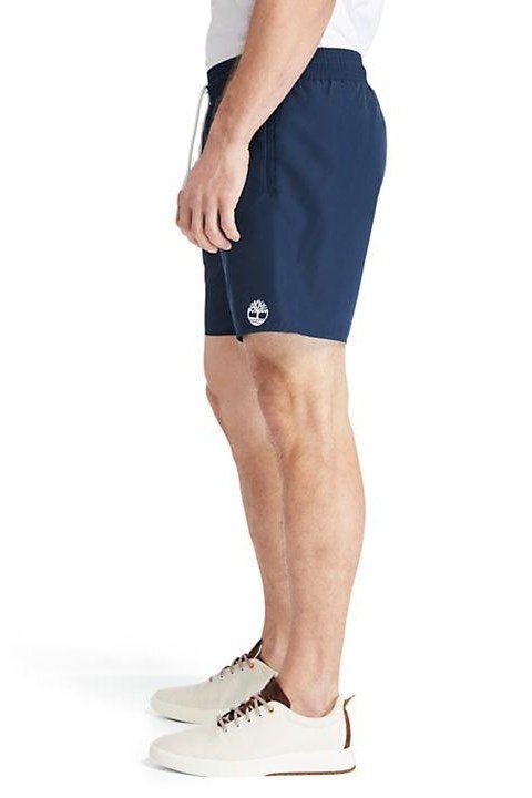 TIMBERLAND - בגד ים כחול לוגו כיסים - MASHBIR//365