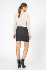 חצאית מיני טוויד שחור | קנת קול