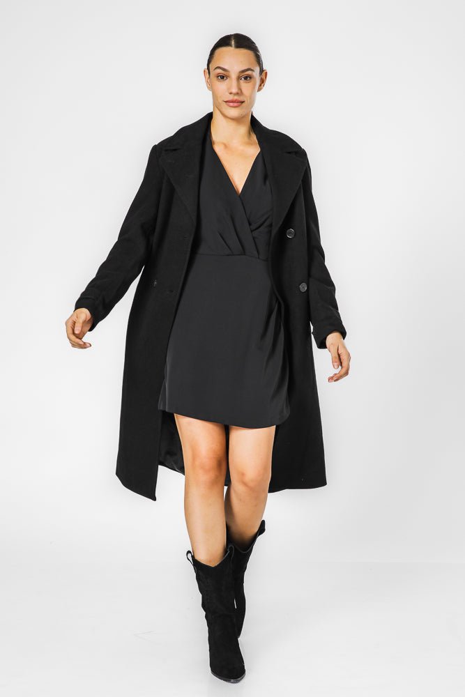 KENNETH COLE - BLACK מעיל ארוך - MASHBIR//365