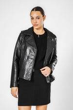 KENNETH COLE - BLACK מעיל בייקר - MASHBIR//365