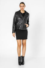 KENNETH COLE - BLACK מעיל בייקר - MASHBIR//365