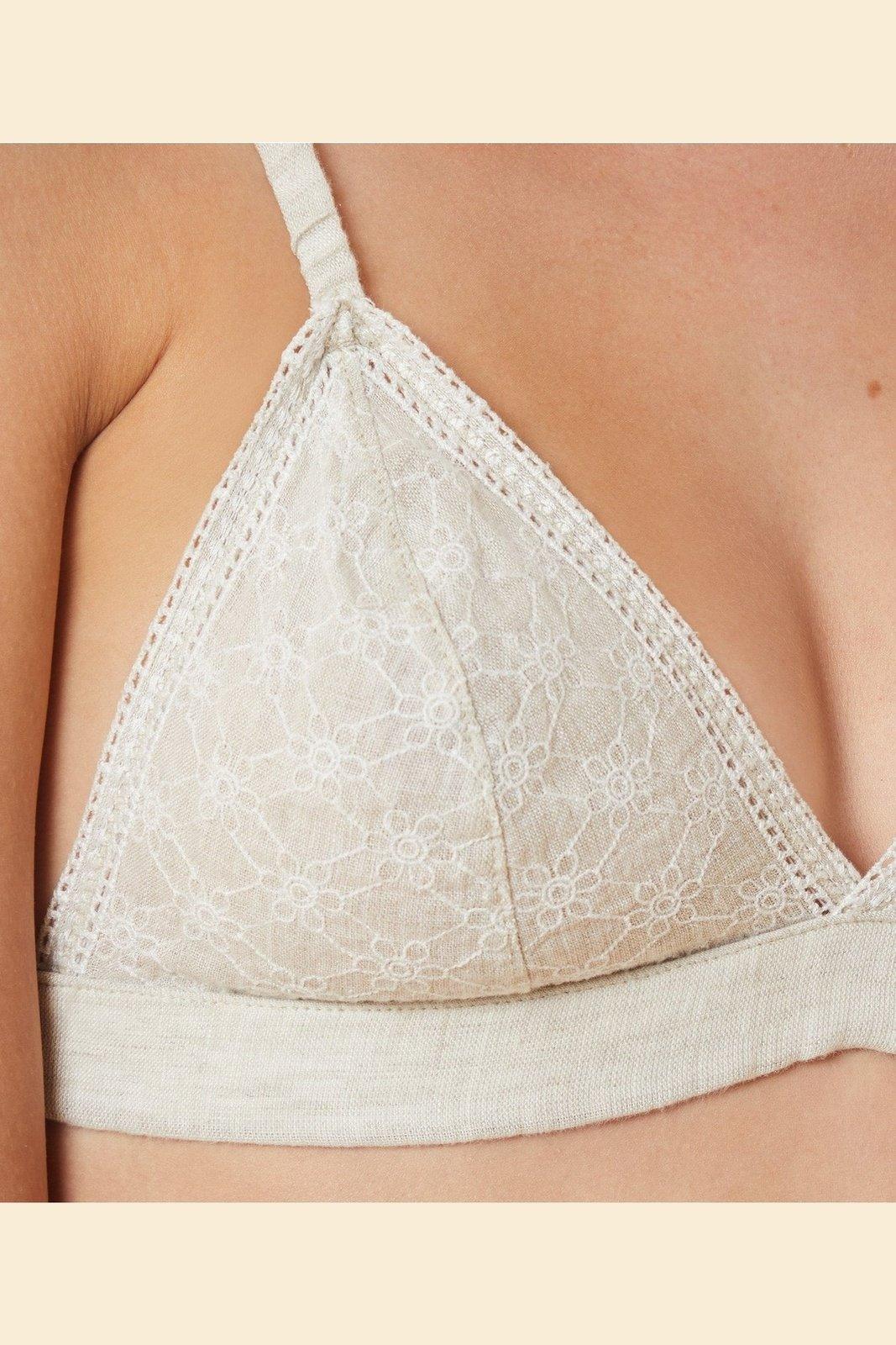 ETAM - ברלט משולשים רקום BENNY קרם - MASHBIR//365