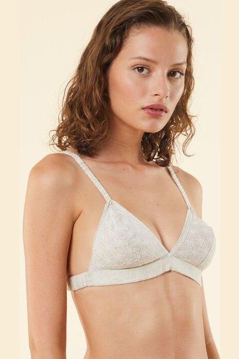 ETAM - ברלט משולשים רקום BENNY קרם - MASHBIR//365