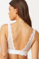 ETAM - ברלט תחרה משולשים ללא ריפוד ARTISTE קרם - MASHBIR//365