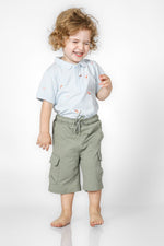 OKAIDI - ברמודה לילדים בצבע ירוק זית - MASHBIR//365