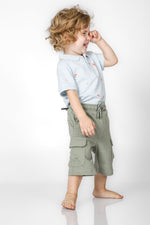 OKAIDI - ברמודה לילדים בצבע ירוק זית - MASHBIR//365