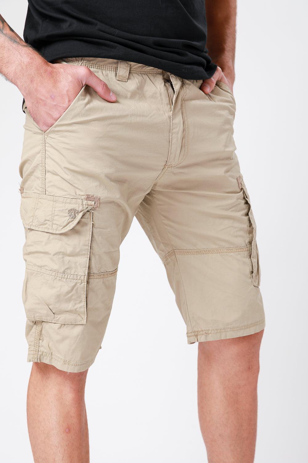 SCORCHER - ברמודה עם כיסים בצבע בז' - MASHBIR//365