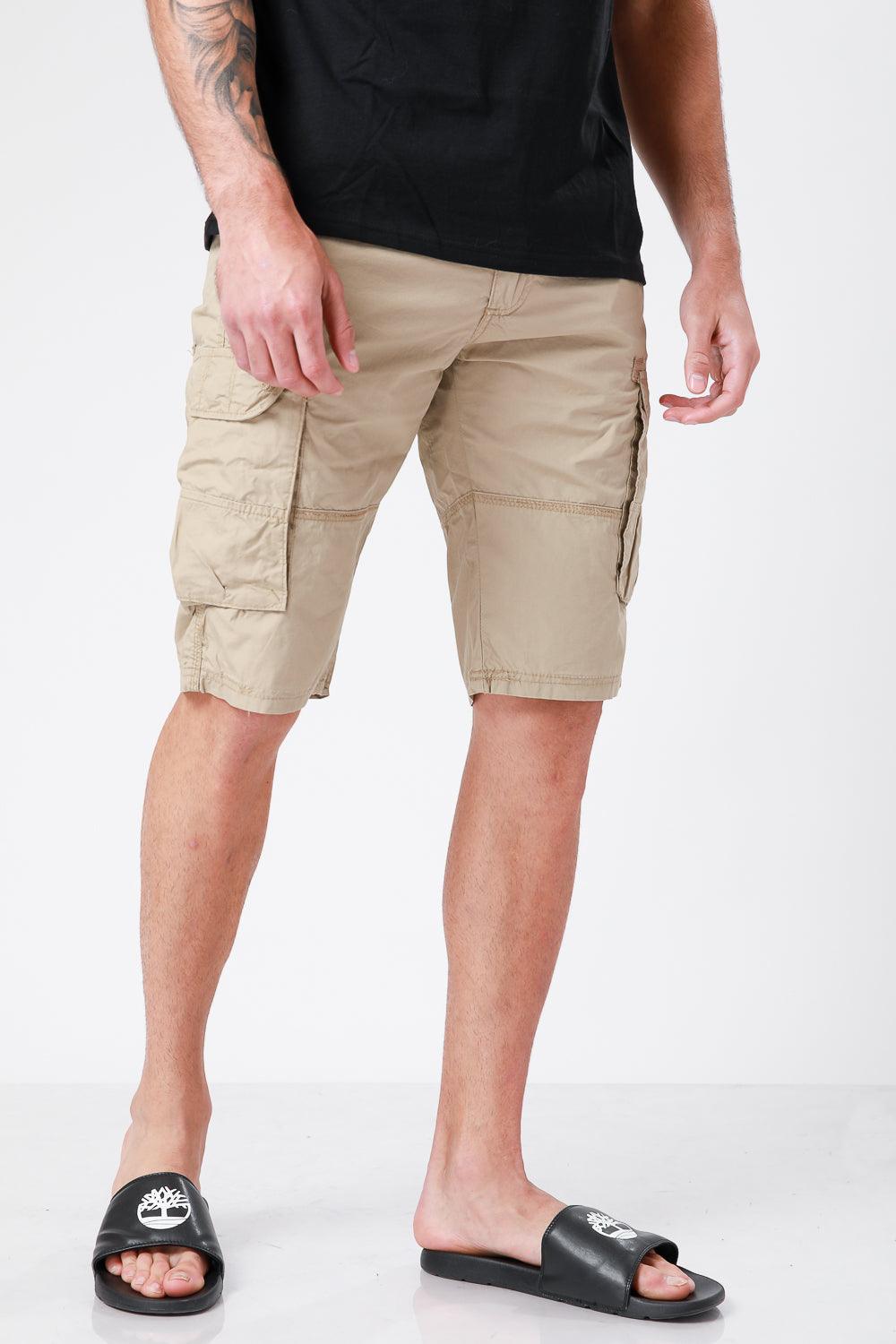 SCORCHER - ברמודה עם כיסים בצבע בז' - MASHBIR//365