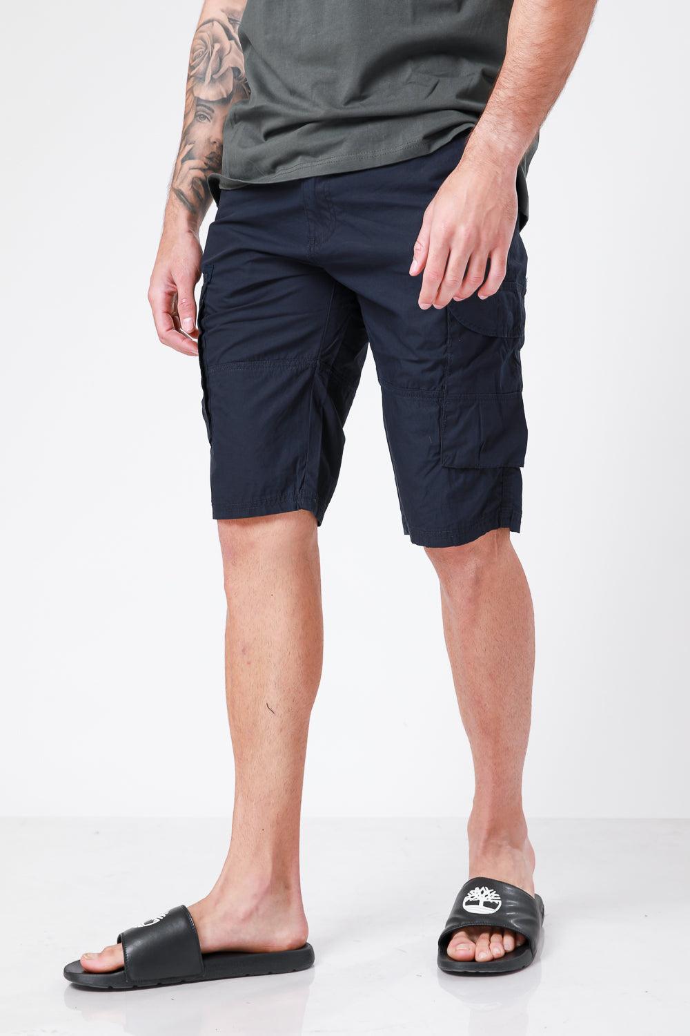 SCORCHER - ברמודה עם כיסים בצבע נייבי - MASHBIR//365