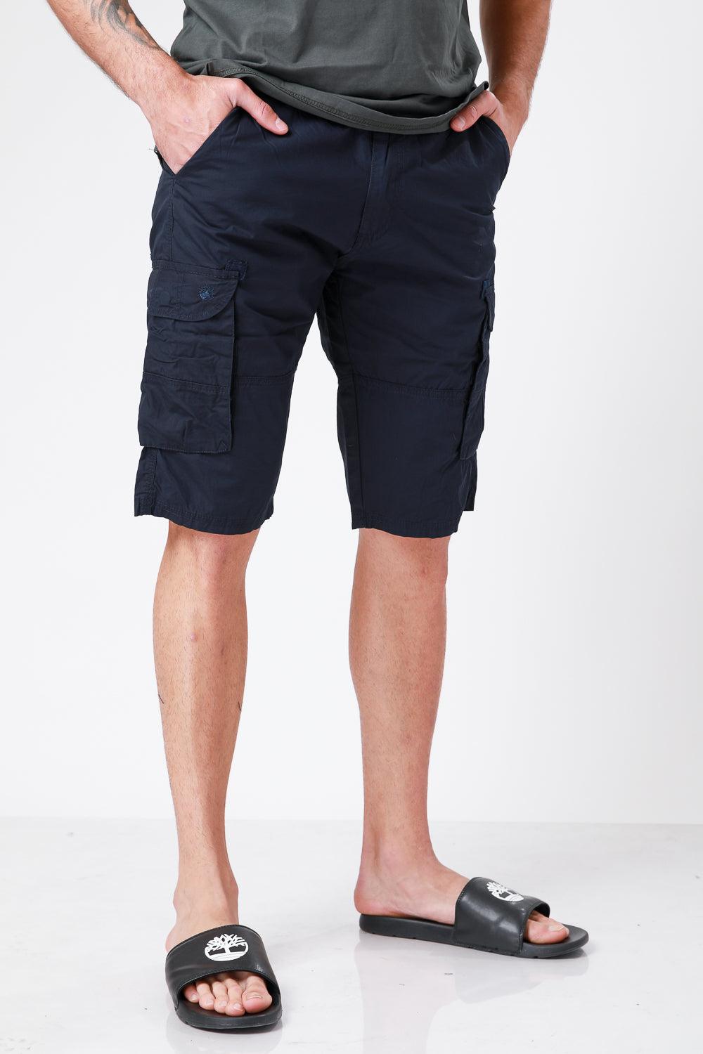 SCORCHER - ברמודה עם כיסים בצבע נייבי - MASHBIR//365